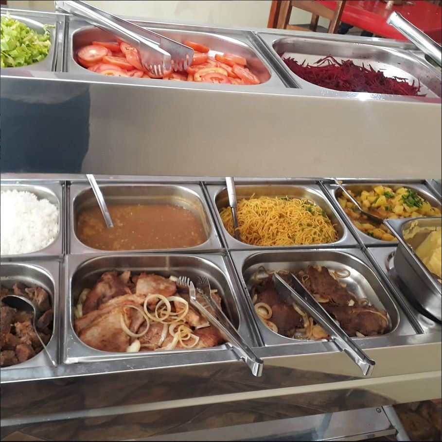 Saladas do buffet